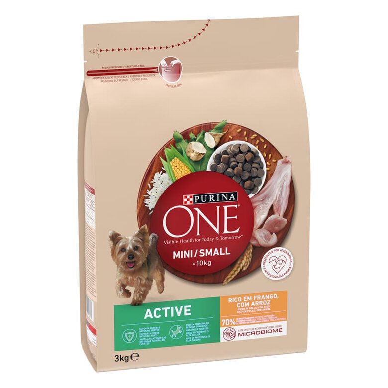 Purina One Mini Active Frango ração para cães, , large image number null
